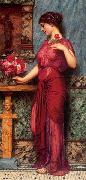 John William Godward An Offering to Venus oil painting on canvas